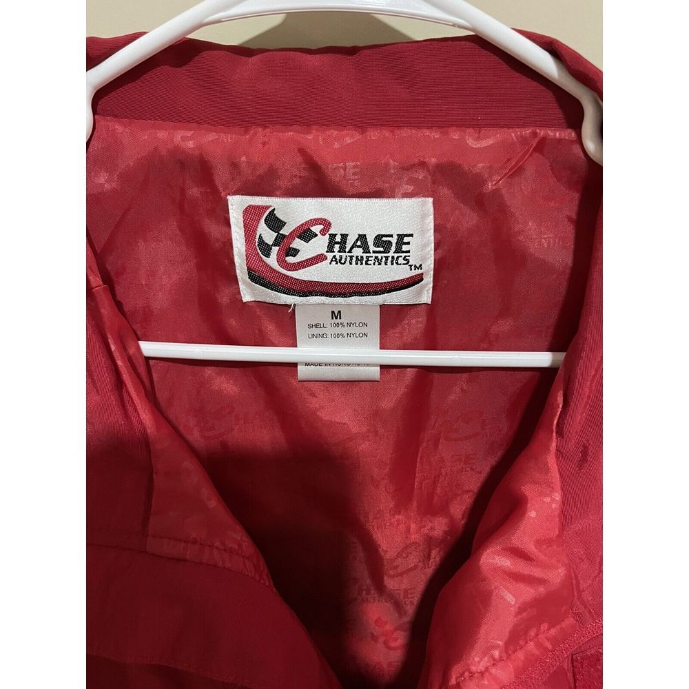 NASCAR Racing Medium Mens Dale Jr Budweiser Coat Jacket Red - Picture 3 of 6